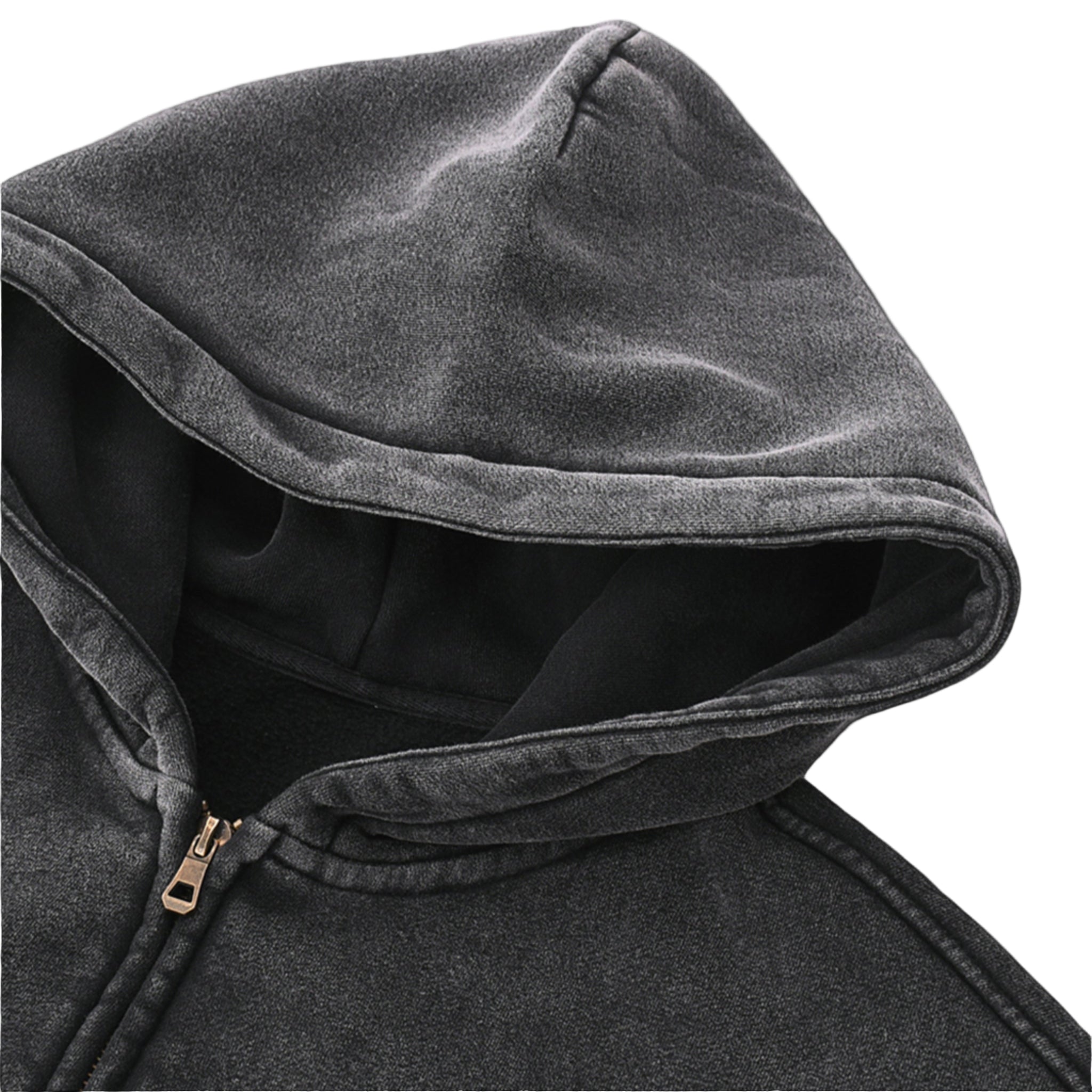 Zip Through Boxy Hoodie