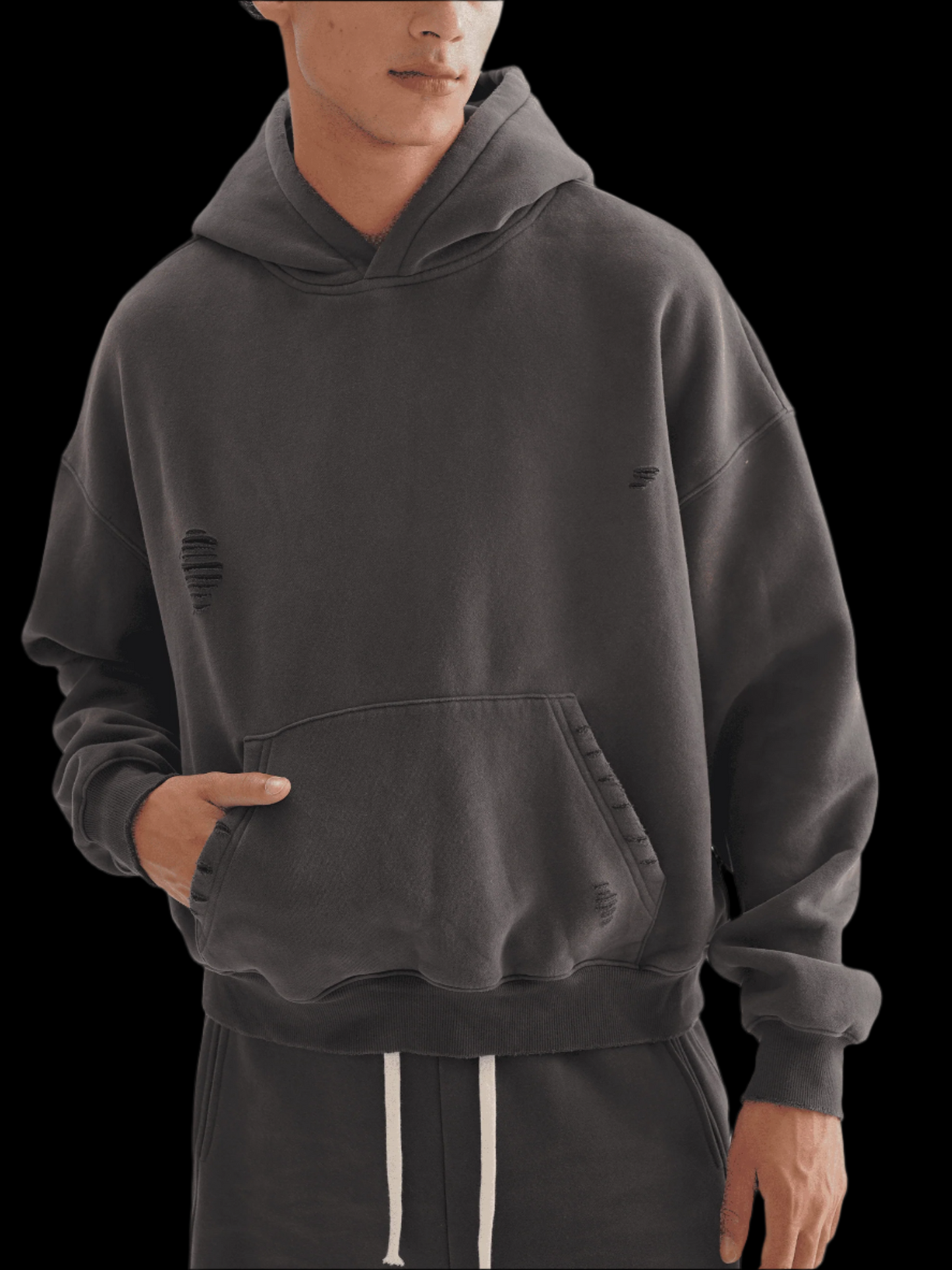 Frayed Sunfade Boxy Hoodie