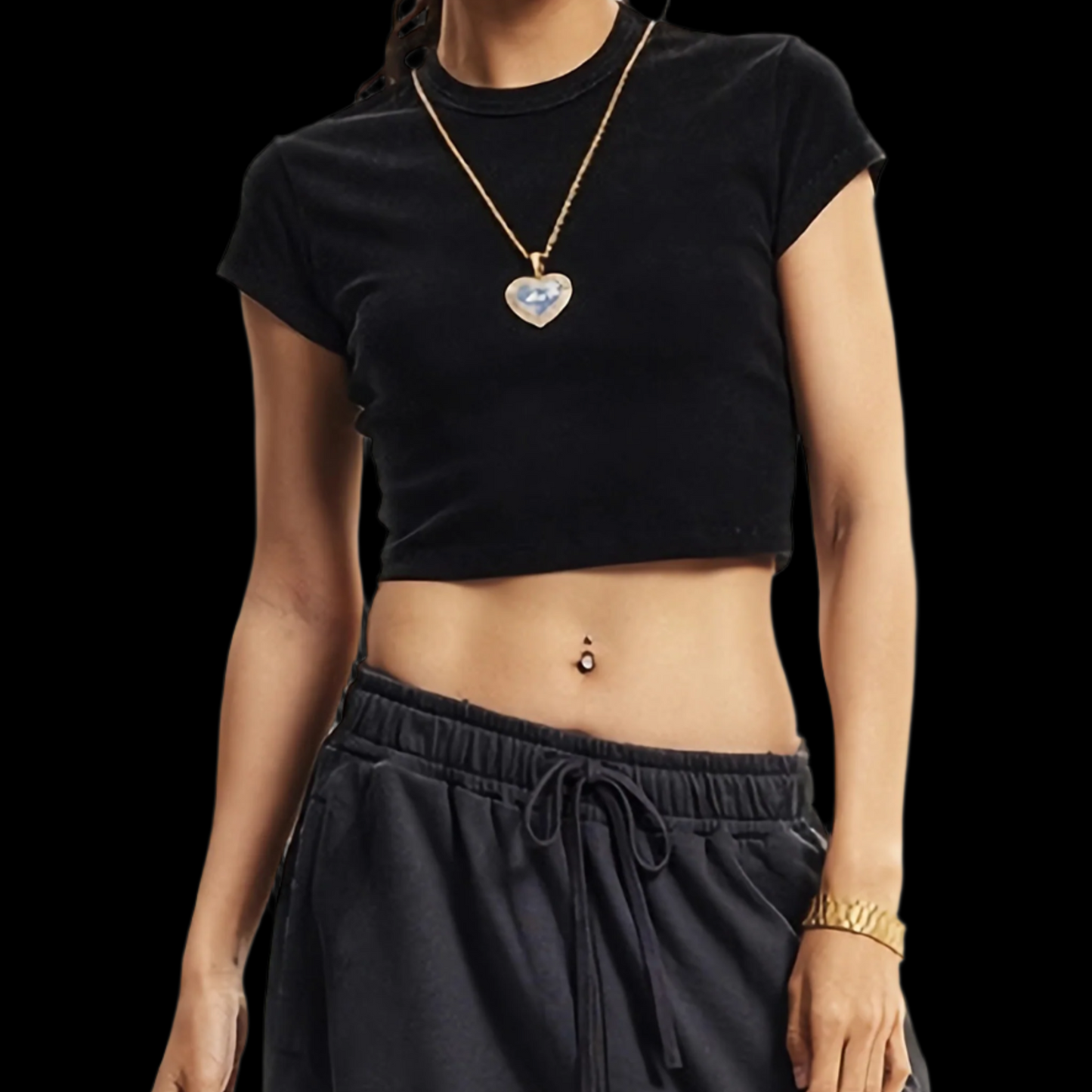 Snow Washed Crop Top