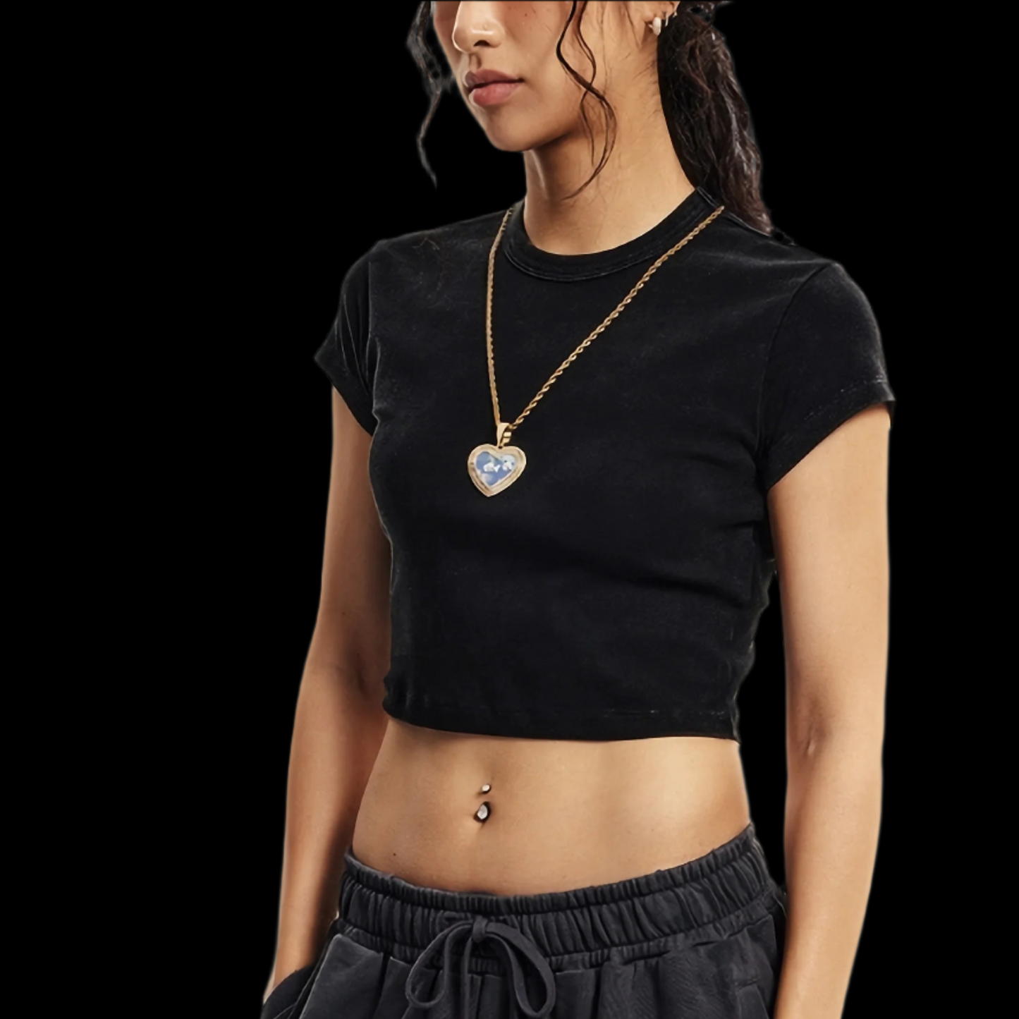 Snow Washed Crop Top