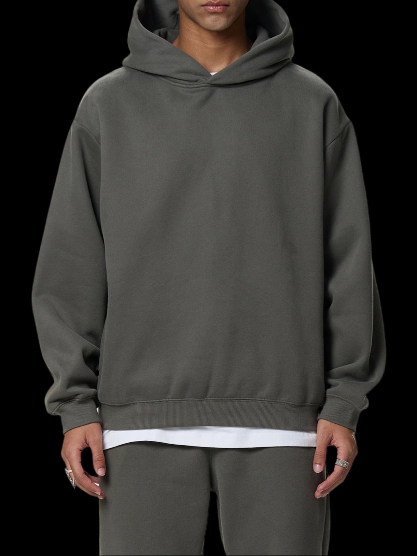 Fleeced Boxy Hoodie