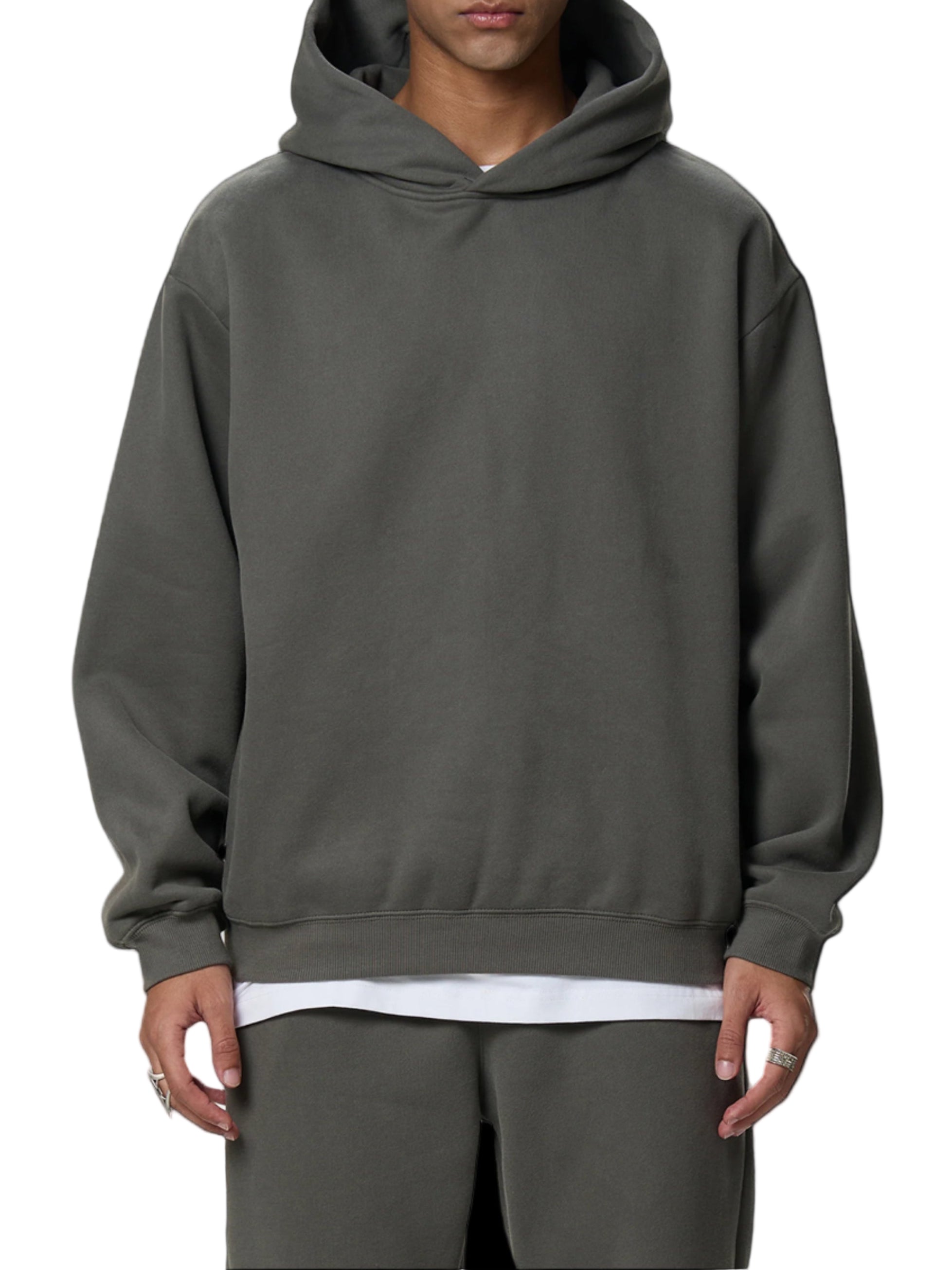 Fleeced Boxy Hoodie