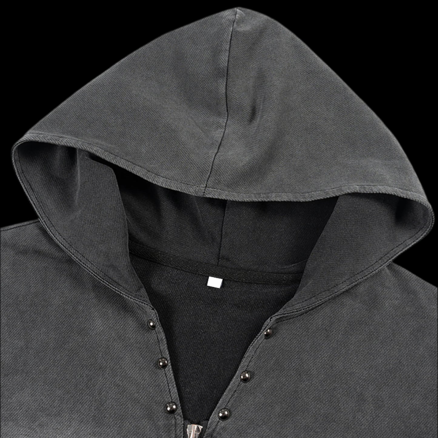 Vintage Washed Zip Up Hooded Tank