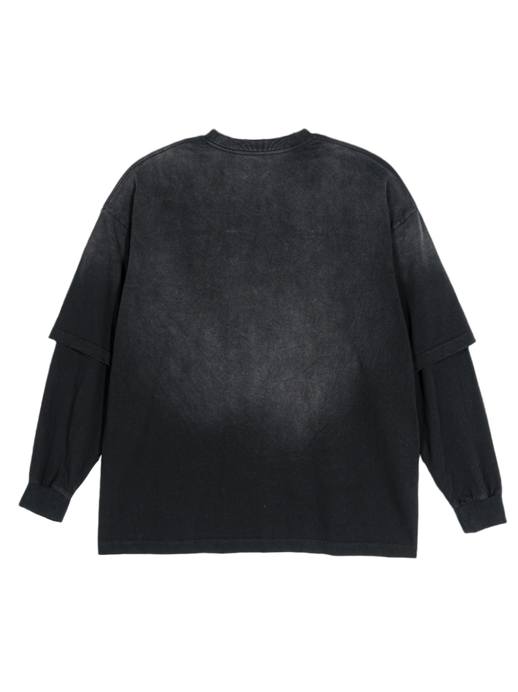 Sunfade Hand Frayed Faux Two Piece T-Shirt