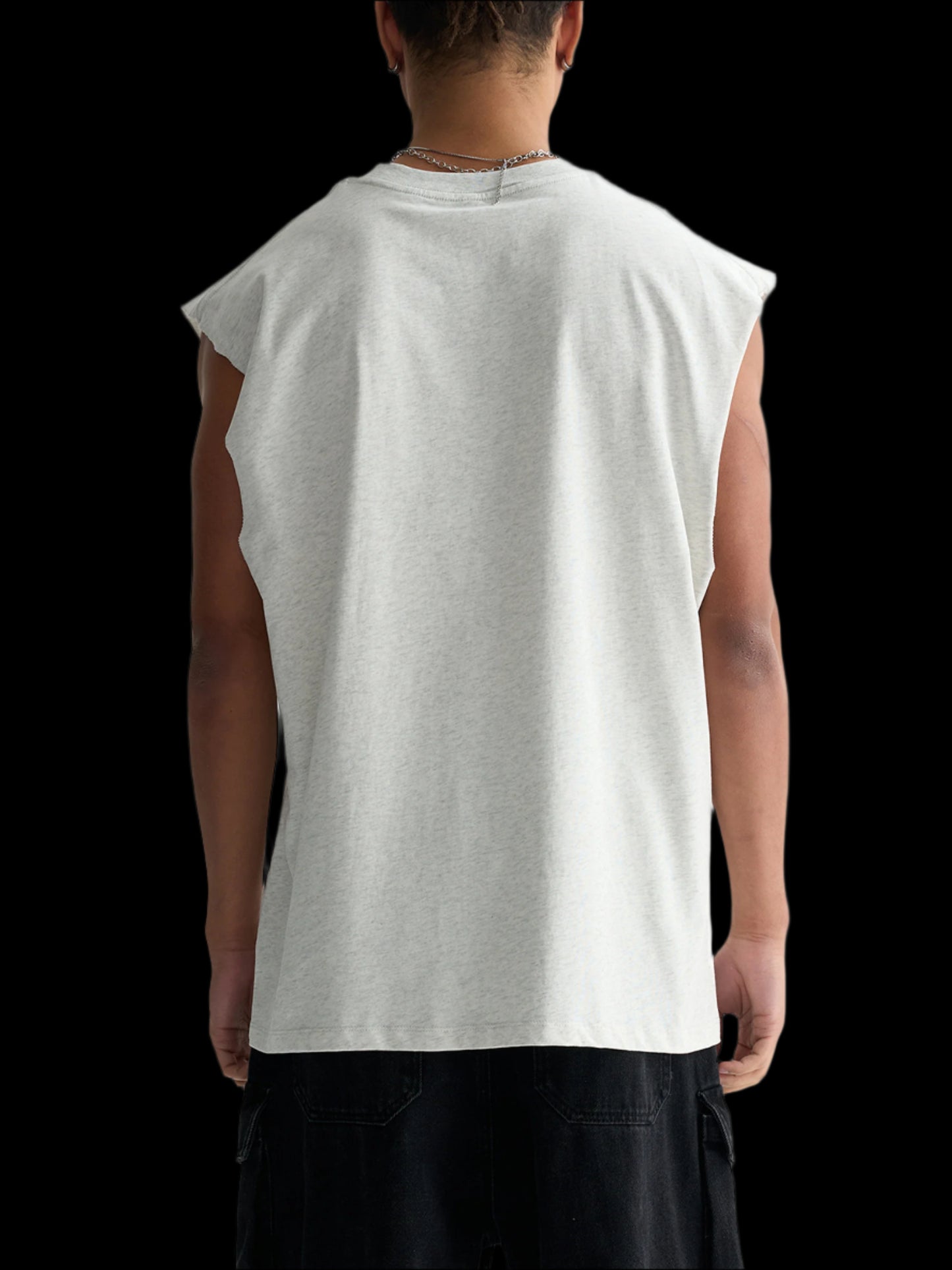 Vintage Washed Raw Edge Tank Top