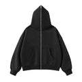Fleeced Full Zip Boxy Hoodie