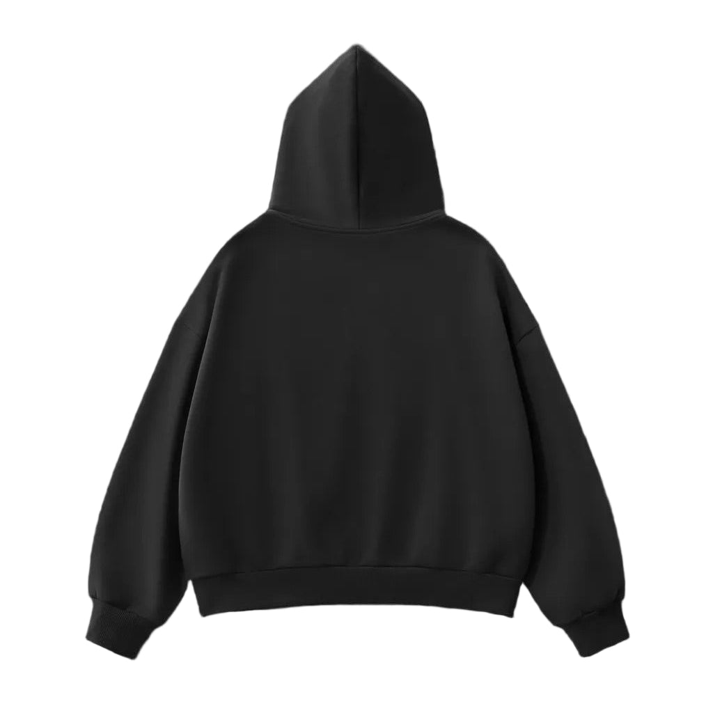 Fleeced Full Zip Boxy Hoodie