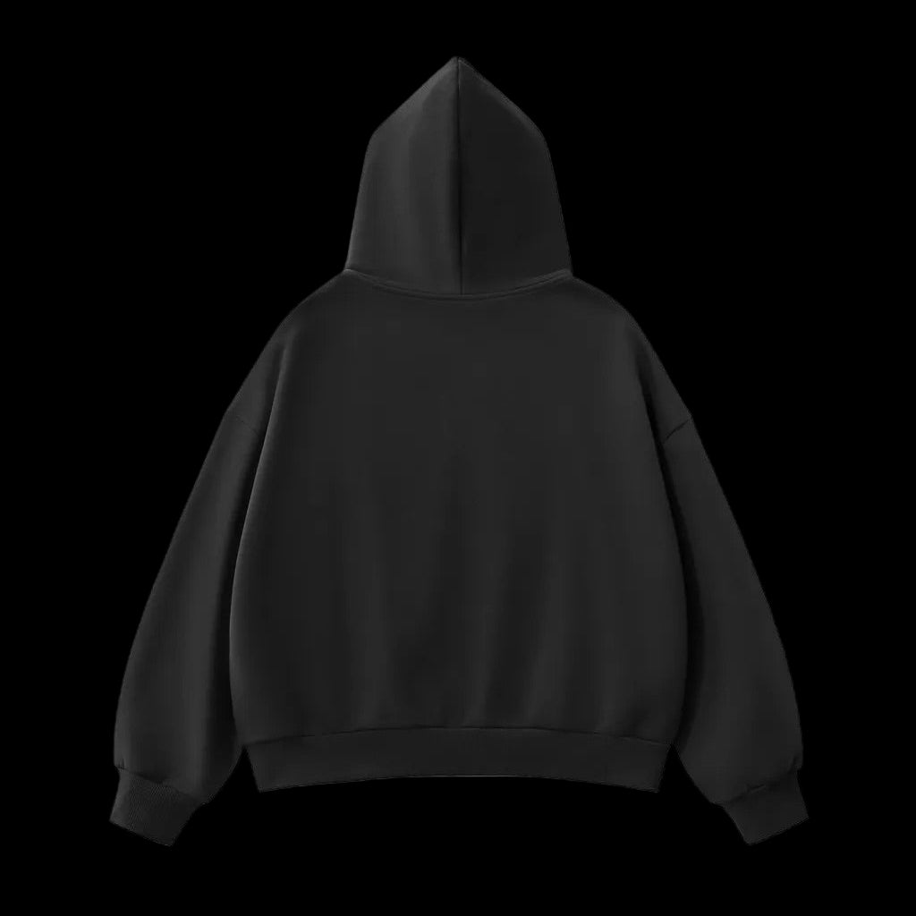 Fleeced Full Zip Boxy Hoodie